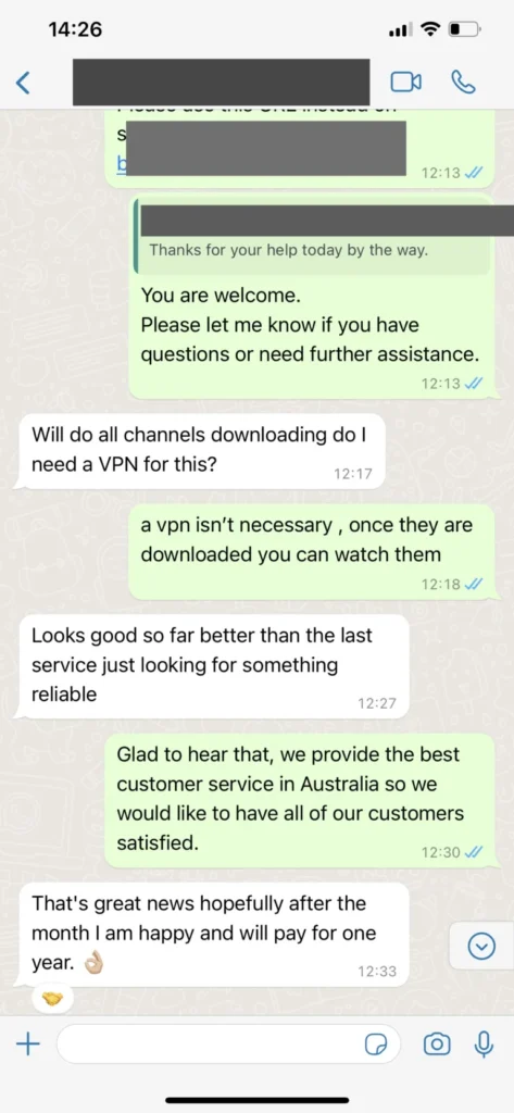 Xenon IPTV capture activation rapide whatsapp 3